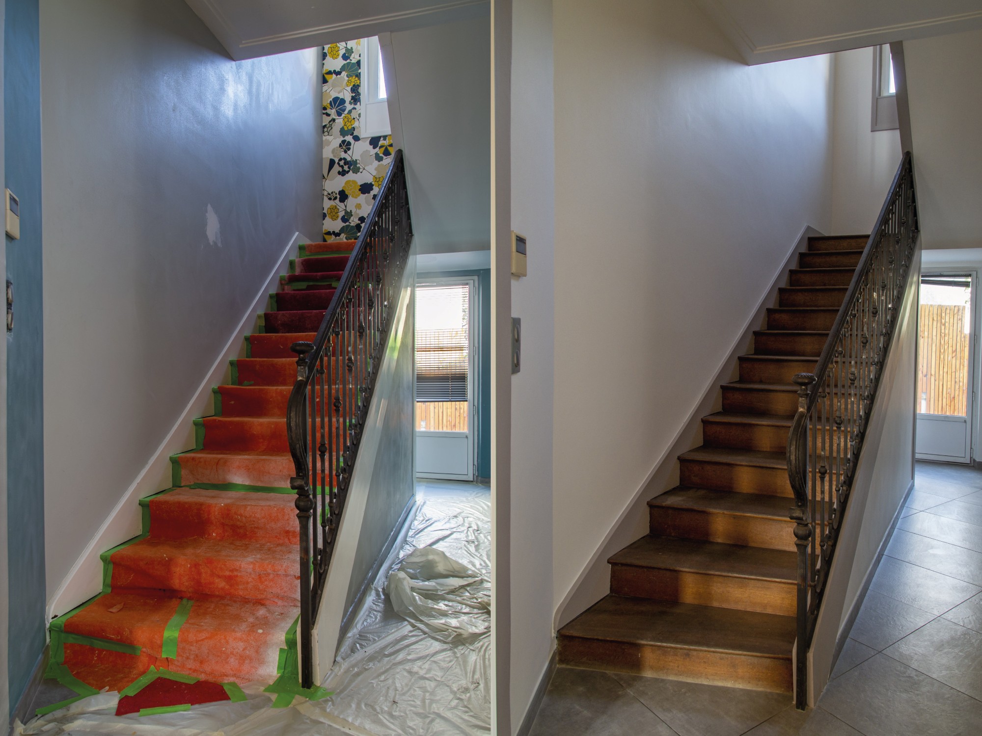 Photographie intérieur du travail d'un artisan peintre