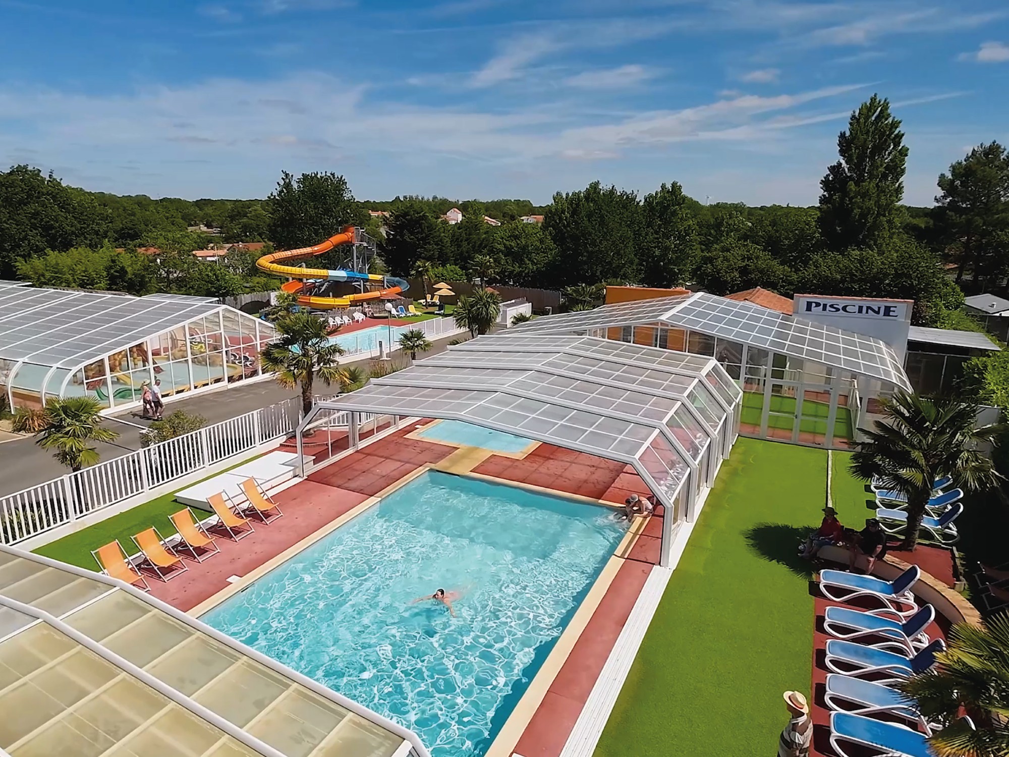 Espace aquatique, camping l'Orée de l'Océan