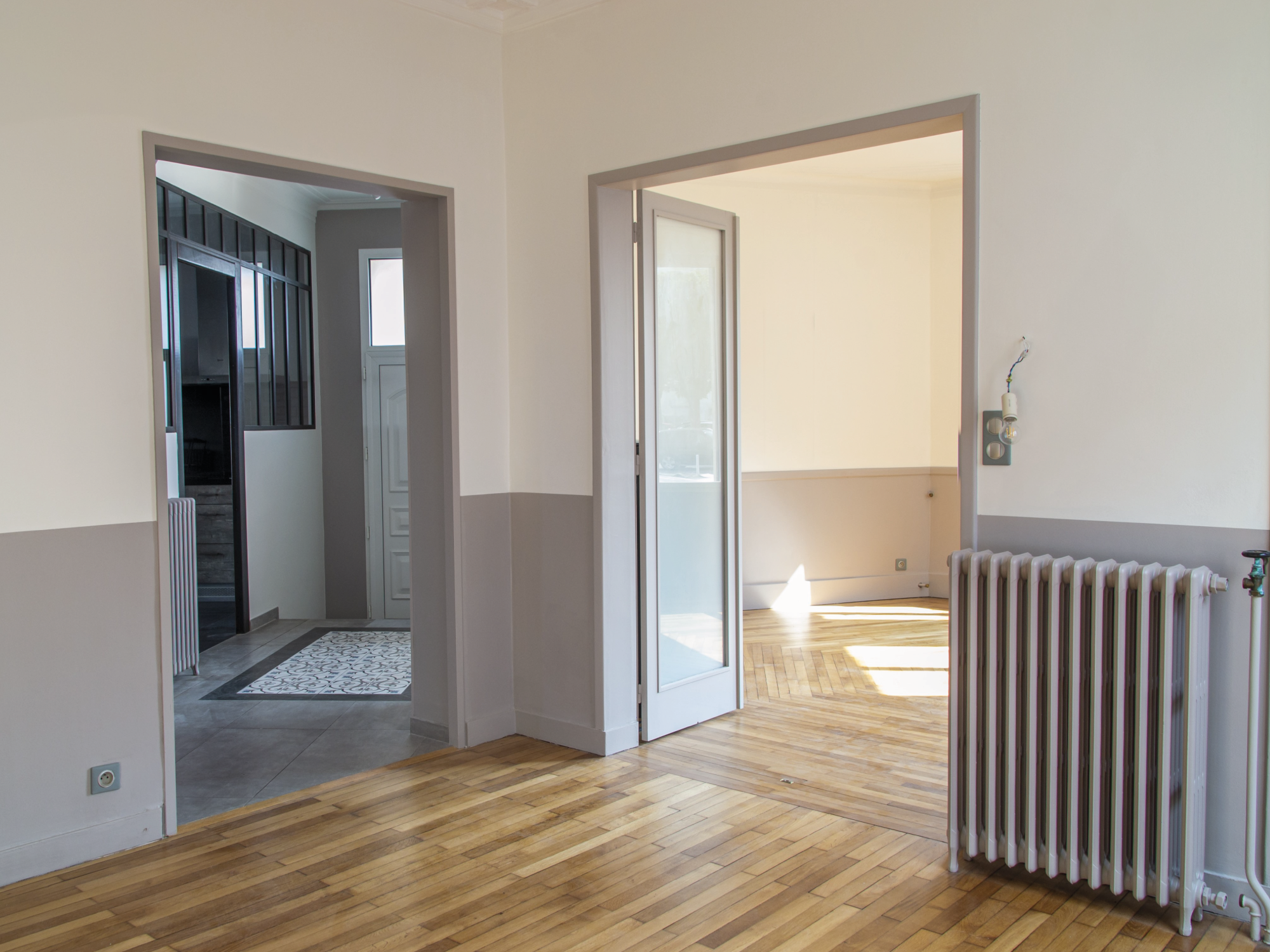Intérieur, chantier peinture