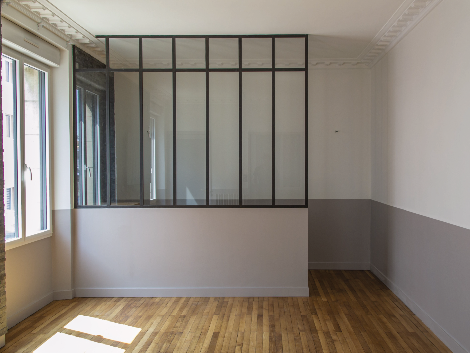 Verrière, chantier peinture