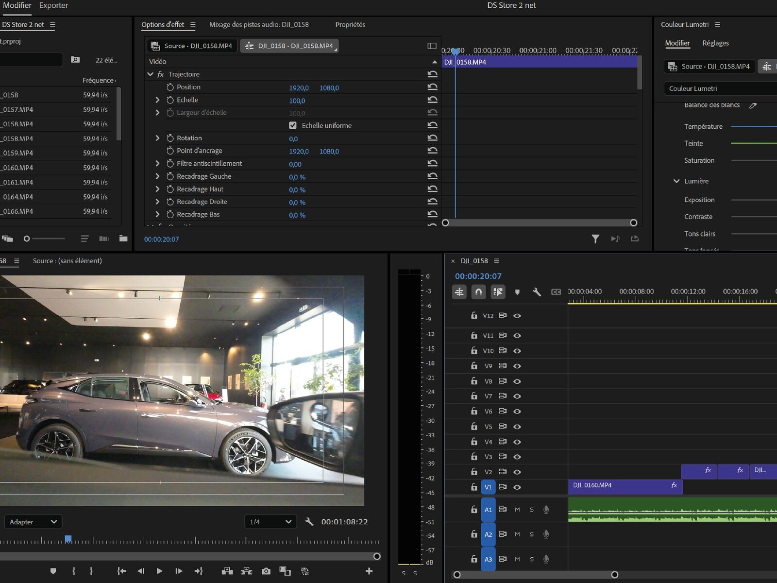 Montage d'une vidéo sur un logiciel adapté pour la communication d'une entreprise
